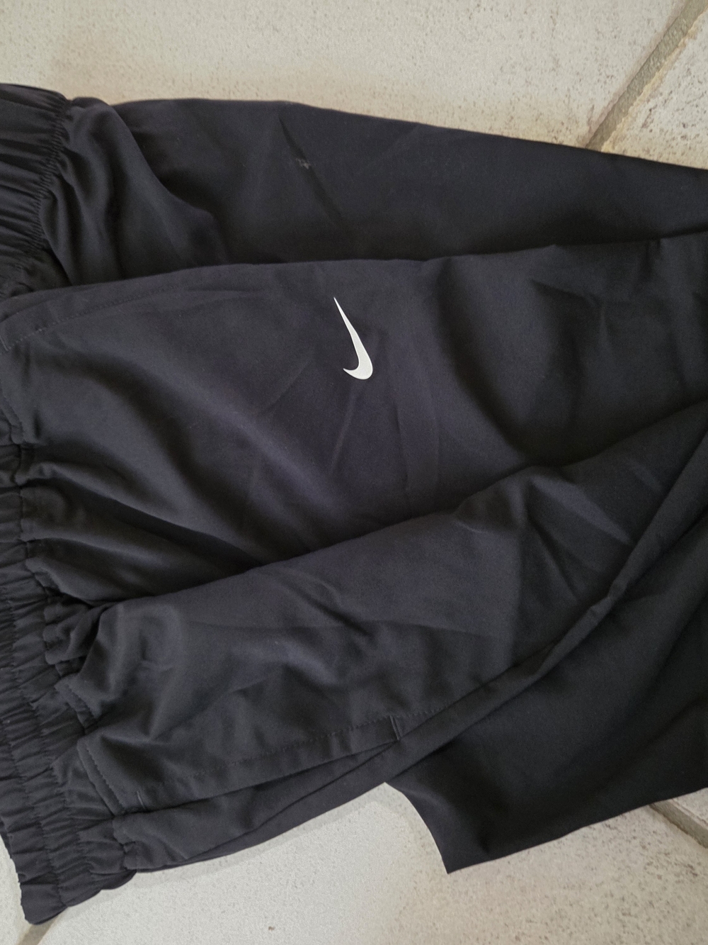 Nike Black Kids Joggers with White Swoosh